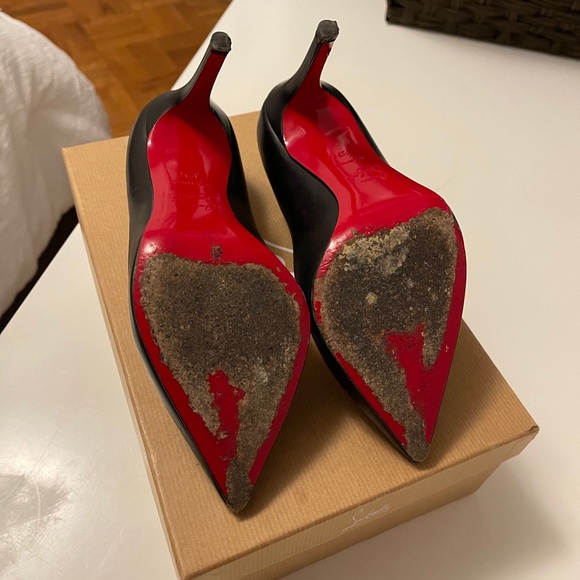Christian Louboutin Black Pigalle Heels 100mm - Picture 9 of 12